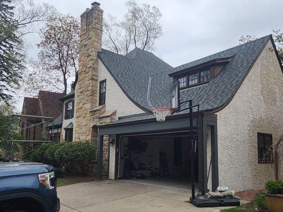 house with new minneapolis roofing