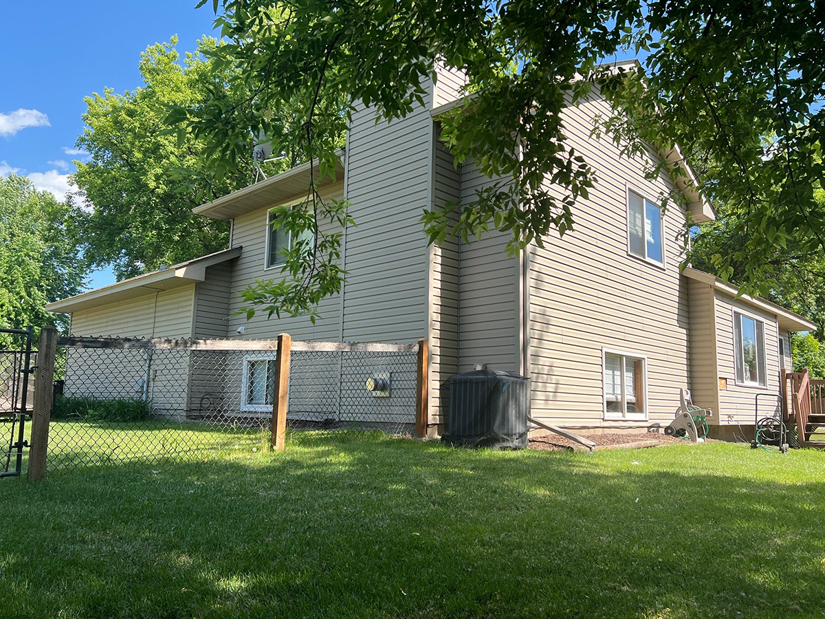 new siding installed on house